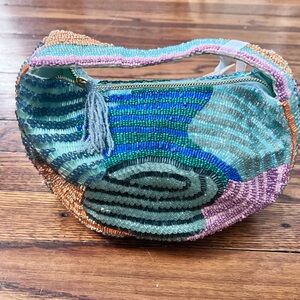 Multicolor Beaded Women's Bag